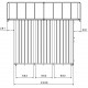 Abrigo de jardim em PVC 7,53m² UTILITY branco e cinzento-azulado Grosfillex