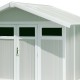 Abrigo de jardim em PVC 7,53m² UTILITY branco e cinzento-esverdeado Grosfillex