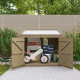 Cofre de jardim em madeira tratada 20mm 1200L GENIO Branco - Gardy Shelter