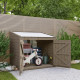 Cofre de jardim em madeira tratada 20mm 1200L GENIO Branco - Gardy Shelter