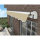 Toldo motorizado 395x300cm EASY tecido de poliéster bege - X-METAL