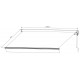 Toldo manual 295x200cm DECO Tecido de poliéster bege - X-METAL