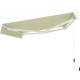 Toldo motorizado 350x250cm DECO tecido poliéster bege - X-METAL