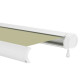 Toldo motorizado 400x300cm LUXO tecido poliéster bege - X-METAL