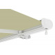 Toldo motorizado 400x300cm LUXO tecido poliéster bege - X-METAL
