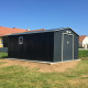 Abrigo de jardim em metal 15,16m² PLUS antracite + kit de fixação X-METAL