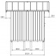 Abrigo de jardim em PVC 4,9m² DECO cinzento claro e branco Grosfillex 