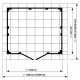 Abrigo de jardim em PVC 4,9m² DECO cinzento claro e branco Grosfillex 