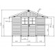 Abrigo de jardim em PVC 7,5m² DECO cinzento claro e branco Grosfillex 