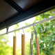 Abrigo para churrasco 180x224cm em alumínio preto e policarbonato cinzento AUSTIN - Canopia by Palram