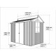 Abrigo de jardim em aluminio cinzento 4,80m² - Duramax