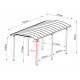 Carport camping car em alumínio branco 3,59x7,62m e policarbonato 6mm X-METAL