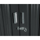 Abrigo para 4 bicicletas em metal antracite 4,2m² + kit de fixação X-METAL