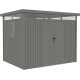 Abrigo de jardim em aço galvanizado Kosto 6,76m² + kit de ancoragem - X-Metal