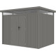 Abrigo de jardim em aço galvanizado Kosto 6,76m² + kit de ancoragem - X-Metal