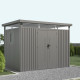Abrigo de jardim em aço galvanizado Kosto 6,76m² + kit de ancoragem - X-Metal