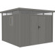 Abrigo de jardim em aço galvanizado Kosto 8,64m² + kit de ancoragem - X-Metal