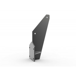 Suporte lateral superior cinzento para toldo de coffre completo X-METAL