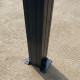Carport alto antracite em alumínio 3,59x5,10m e policarbonato de 6mm