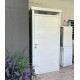 Abrigo de jardim modular isolado 1x1m branco - piso incluído - Everbox