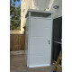 Abrigo de jardim modular isolado 1x1m branco - piso incluído - Everbox