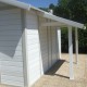 Toldo para abrigo de jardim em PVC Grosfillex
