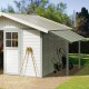 Toldo para abrigo de jardim em PVC Grosfillex
