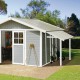 Toldo para abrigo de jardim em PVC Grosfillex