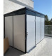 Abrigo de jardim modular isolado 3x2m perfil preto - pavimento incluído - Everbox