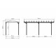 Carport camping car em alumínio antracite 3,59x7,62m e policarbonato 6mm X-METAL