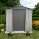 Abrigo de jardim em metal 2,54m² WoodTouch bege + Kit de fixação X-METAL