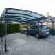Carport duplo em alumínio antracite e policarbonato 6mm X-METAL