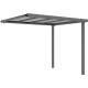 Toldo em aço galvanizado 275x294cm para abrigo Kosto 8,64m² - X-METAL