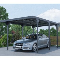 Carport telhado plano em aço galvanizado 284x546cm - X-METAL