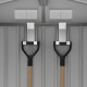 Conjunto de 4 ganchos de parede para pendurar ferramentas - aço galvanizado - X-METAL