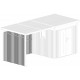 Paredes adicionais em aço galvanizado de 0,4mm para o abrigo de jardim Kosto 6,76m² - X-METAL