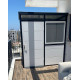 Abrigo de jardim modular isolado 2x1m perfis pretos - pavimento incluído - Everbox