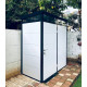 Abrigo de jardim modular isolado 2x1m perfis pretos - pavimento incluído - Everbox