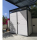 Abrigo de jardim modular isolado 2x1m perfis pretos - pavimento incluído - Everbox