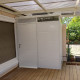 Abrigo de jardim modular isolado 2x1m branco - pavimento incluído - Everbox