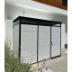 Abrigo de jardim modular isolado 3x1m perfil preto - pavimento incluído - Everbox