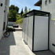 Abrigo de jardim modular isolado 3x1m perfil preto - pavimento incluído - Everbox