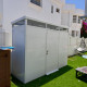 Abrigo de jardim modular isolado 3x1m branco - pavimento incluído - Everbox