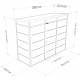 Abrigo de jardim modular isolado 3x1m branco - pavimento incluído - Everbox