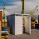 Abrigo de jardim modular isolado 2x2m branco - pavimento incluído - Everbox