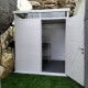 Abrigo de jardim modular isolado 2x2m branco - pavimento incluído - Everbox