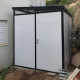 Abrigo de jardim modular isolado 2x2m perfil preto - pavimento incluído - Everbox