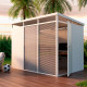 Abrigo de jardim modular isolado 3x2m branco - pavimento incluído - Everbox