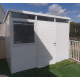 Abrigo de jardim modular isolado 3x2m branco - pavimento incluído - Everbox