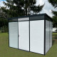 Abrigo de jardim modular isolado 3x2m perfil preto - pavimento incluído - Everbox